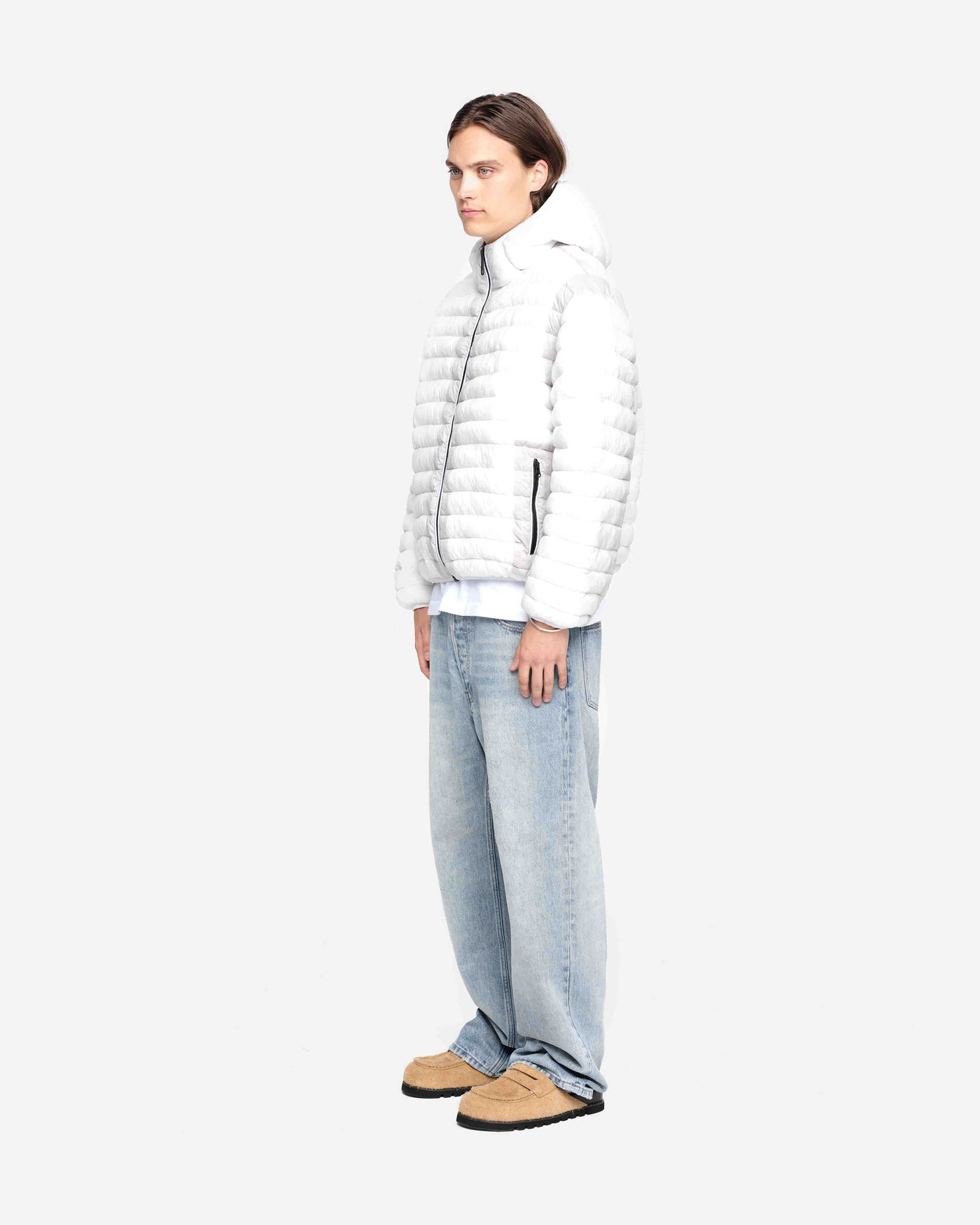 TRANSLUCENT PUFFER - WHITE from Summit Clothing UK
