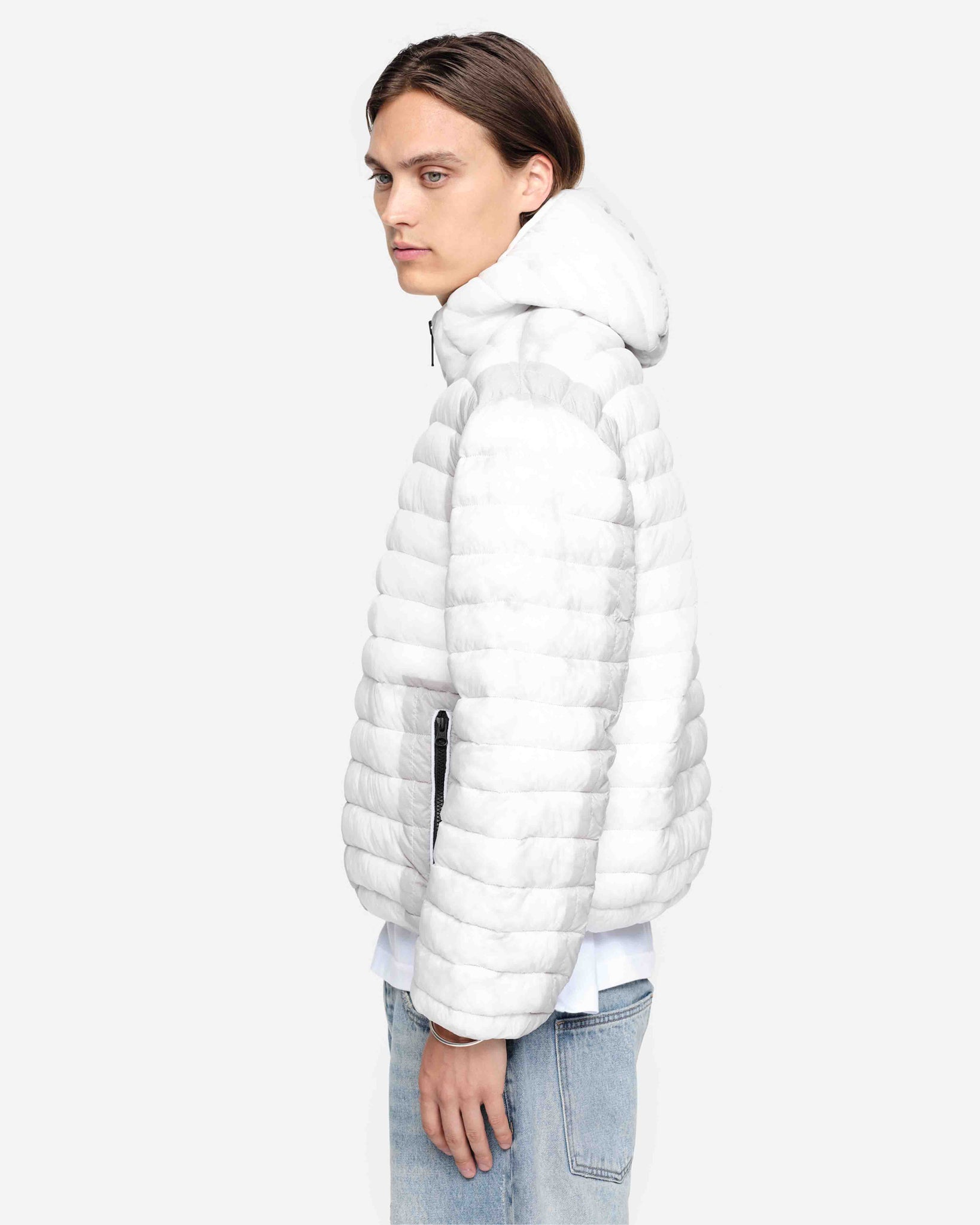TRANSLUCENT PUFFER - WHITE from Summit Clothing UK