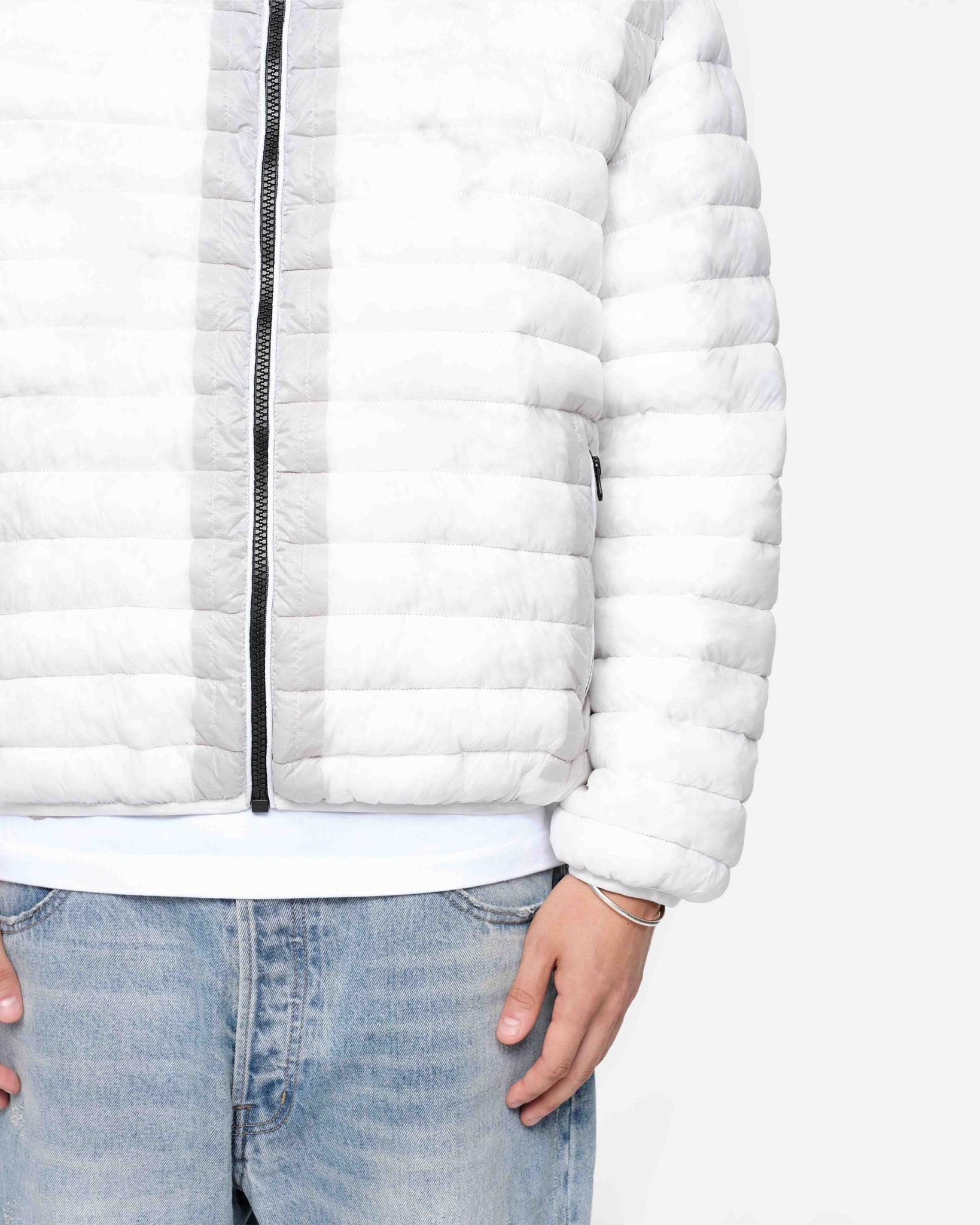 TRANSLUCENT PUFFER - WHITE from Summit Clothing UK