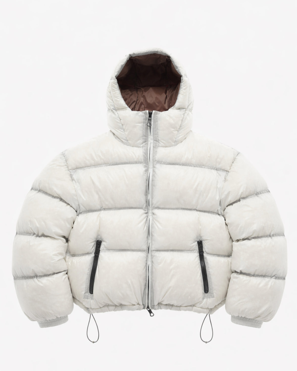 TRANSLUCENT DOWN PUFFER - OFF WHITE