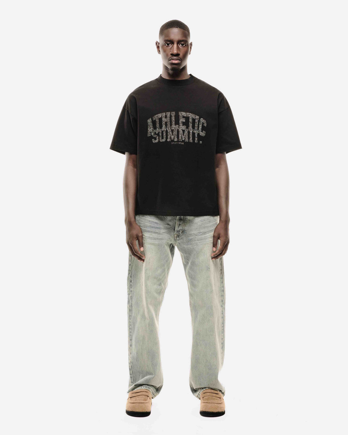 VINTAGE ATHLETICS T-SHIRT - BLACK from Summit Clothing UK