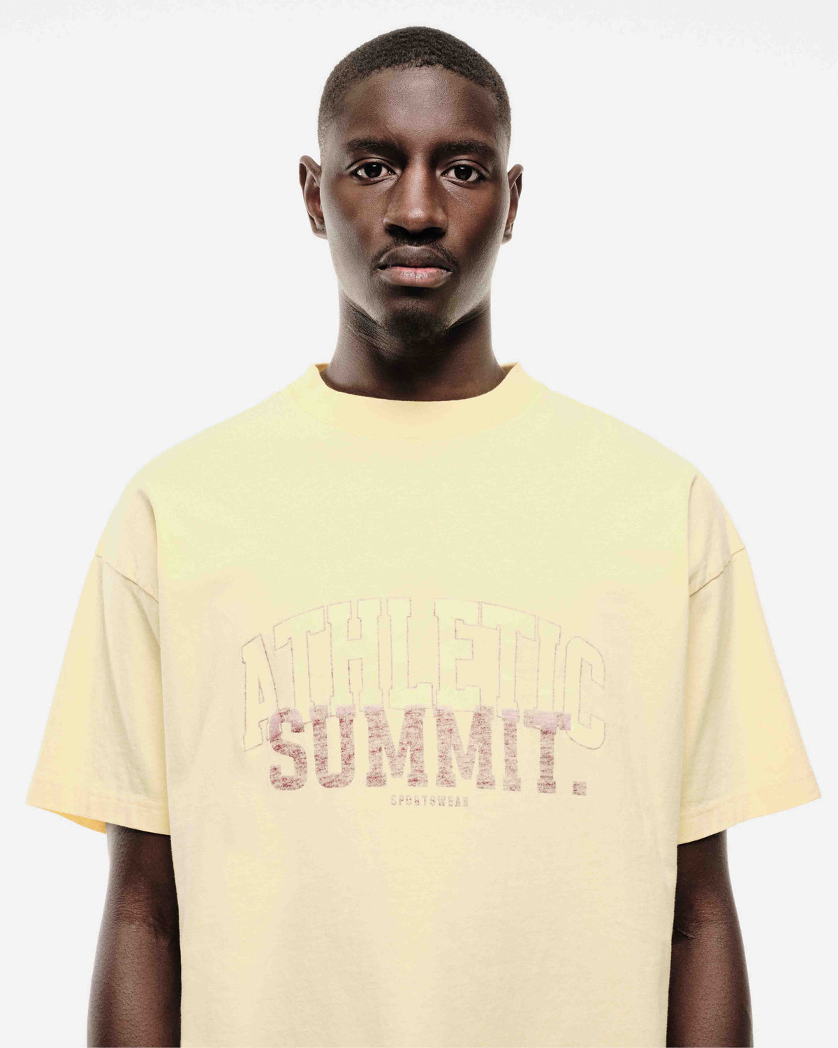 VINTAGE ATHLETICS T-SHIRT - VINTAGE YELLOW from Summit Clothing UK