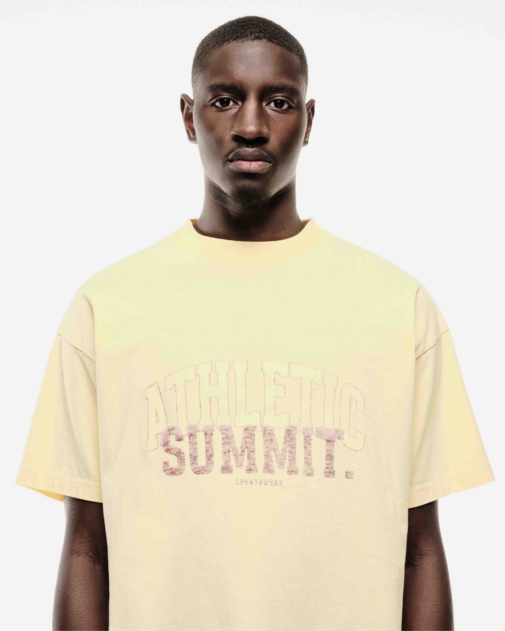 VINTAGE ATHLETICS T-SHIRT - VINTAGE YELLOW from Summit Clothing UK