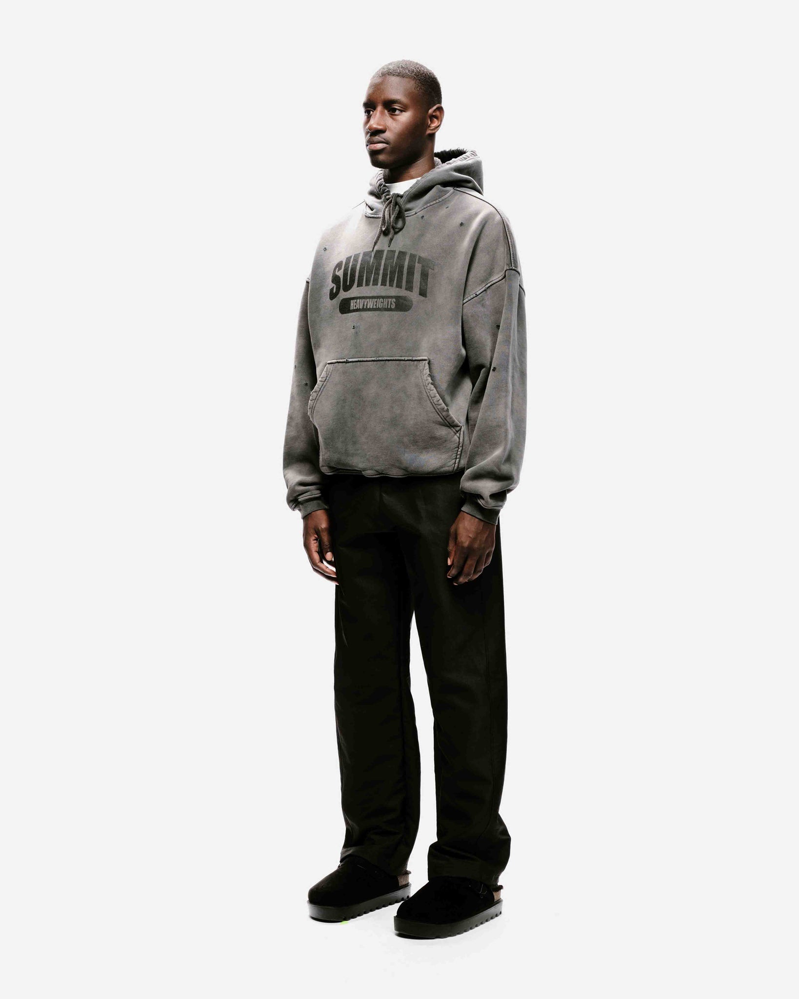 VINTAGE HEAVYWEIGHTS HOODIE - CHARCOAL from Summit Clothing UK