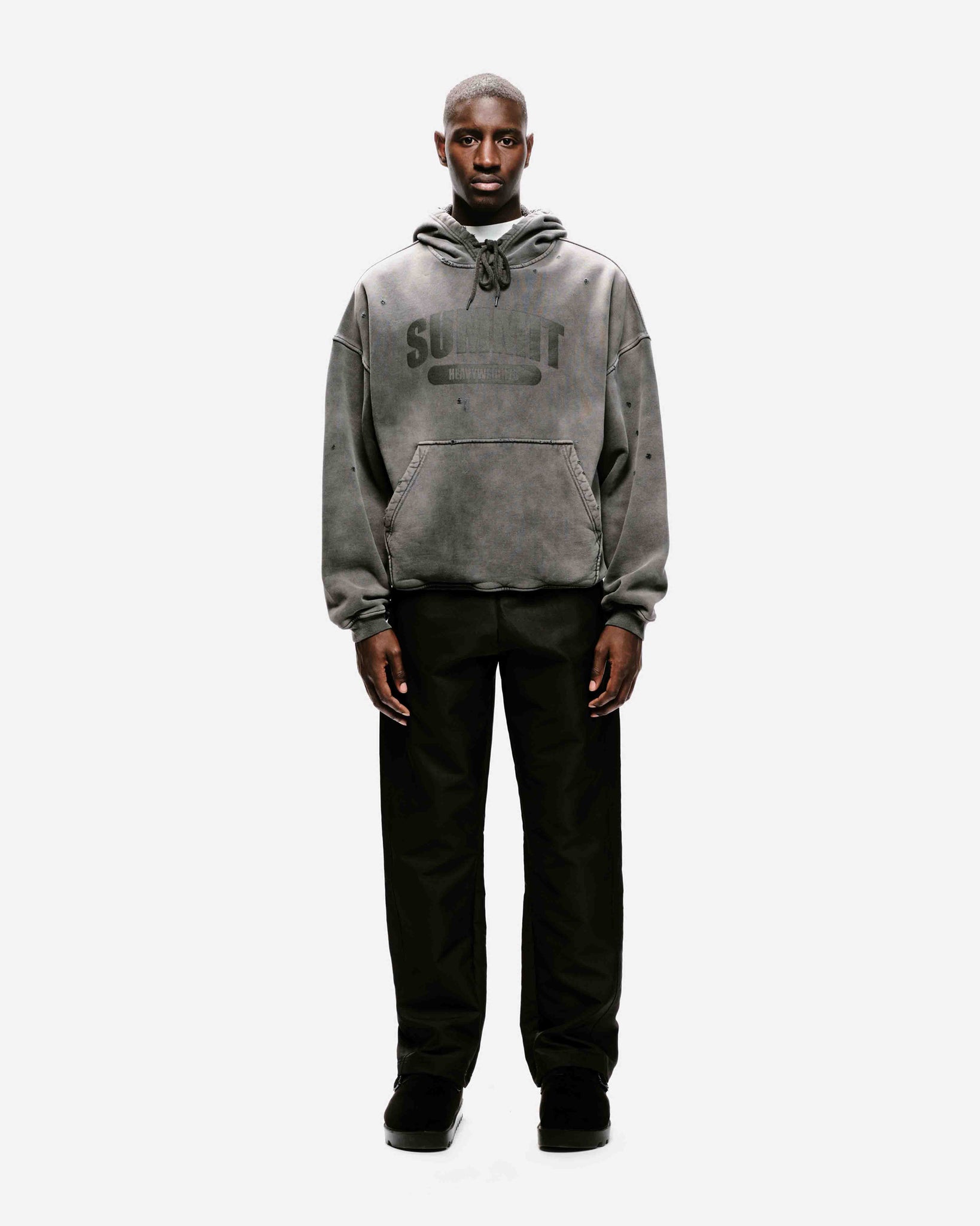 VINTAGE HEAVYWEIGHTS HOODIE - CHARCOAL from Summit Clothing UK