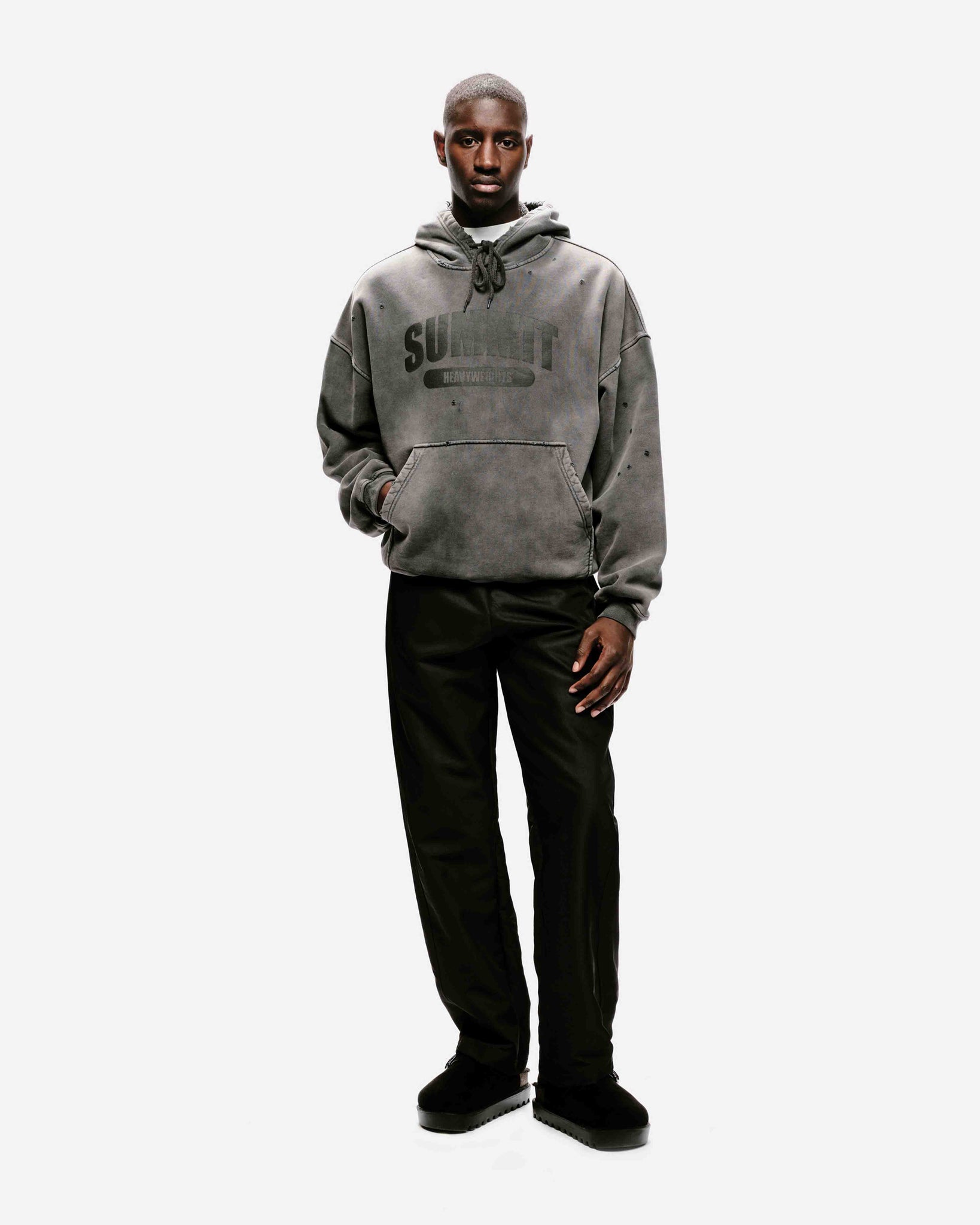 VINTAGE HEAVYWEIGHTS HOODIE - CHARCOAL from Summit Clothing UK