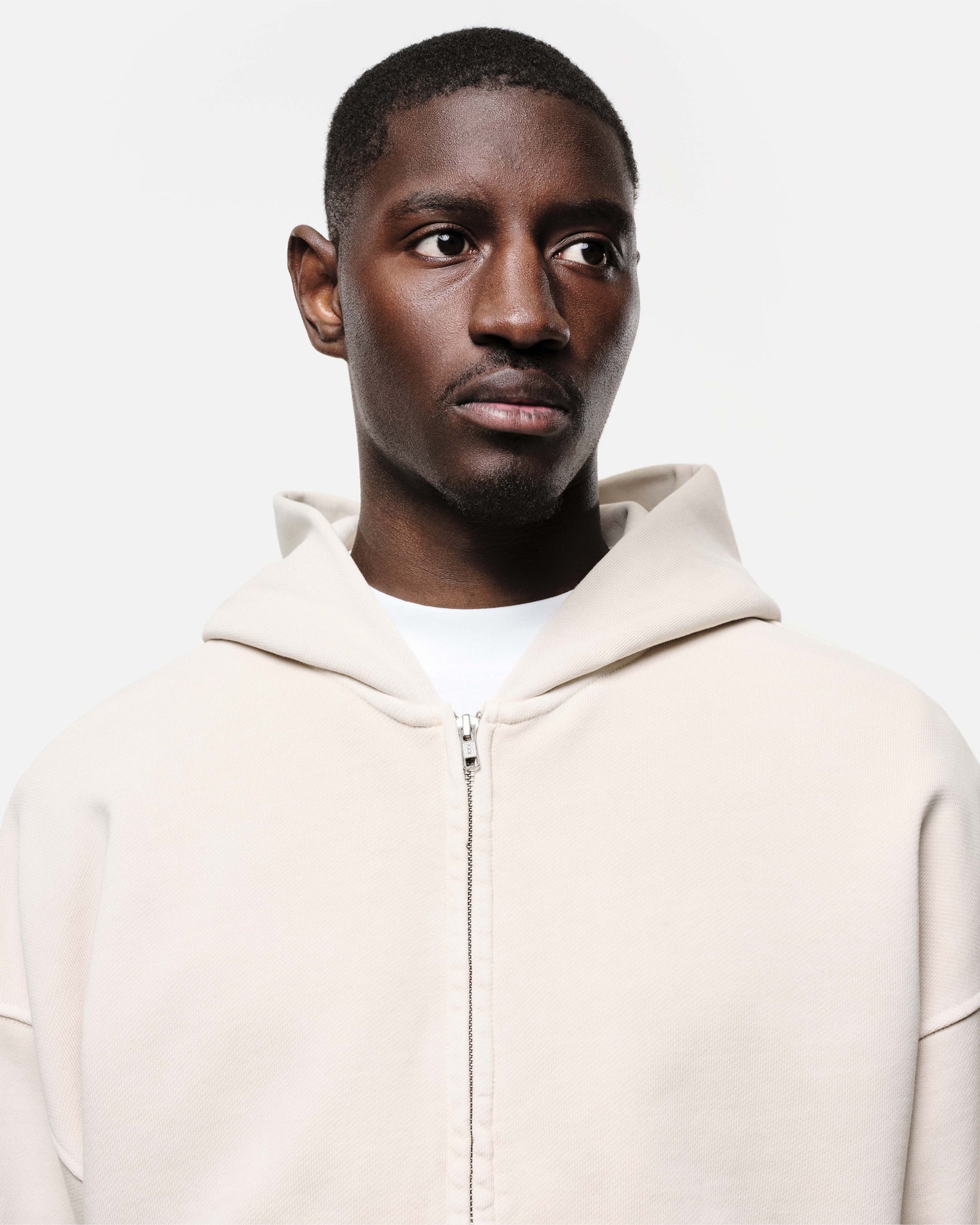 VINTAGE ZIP HOODIE - WASHED BONE from Summit Clothing UK