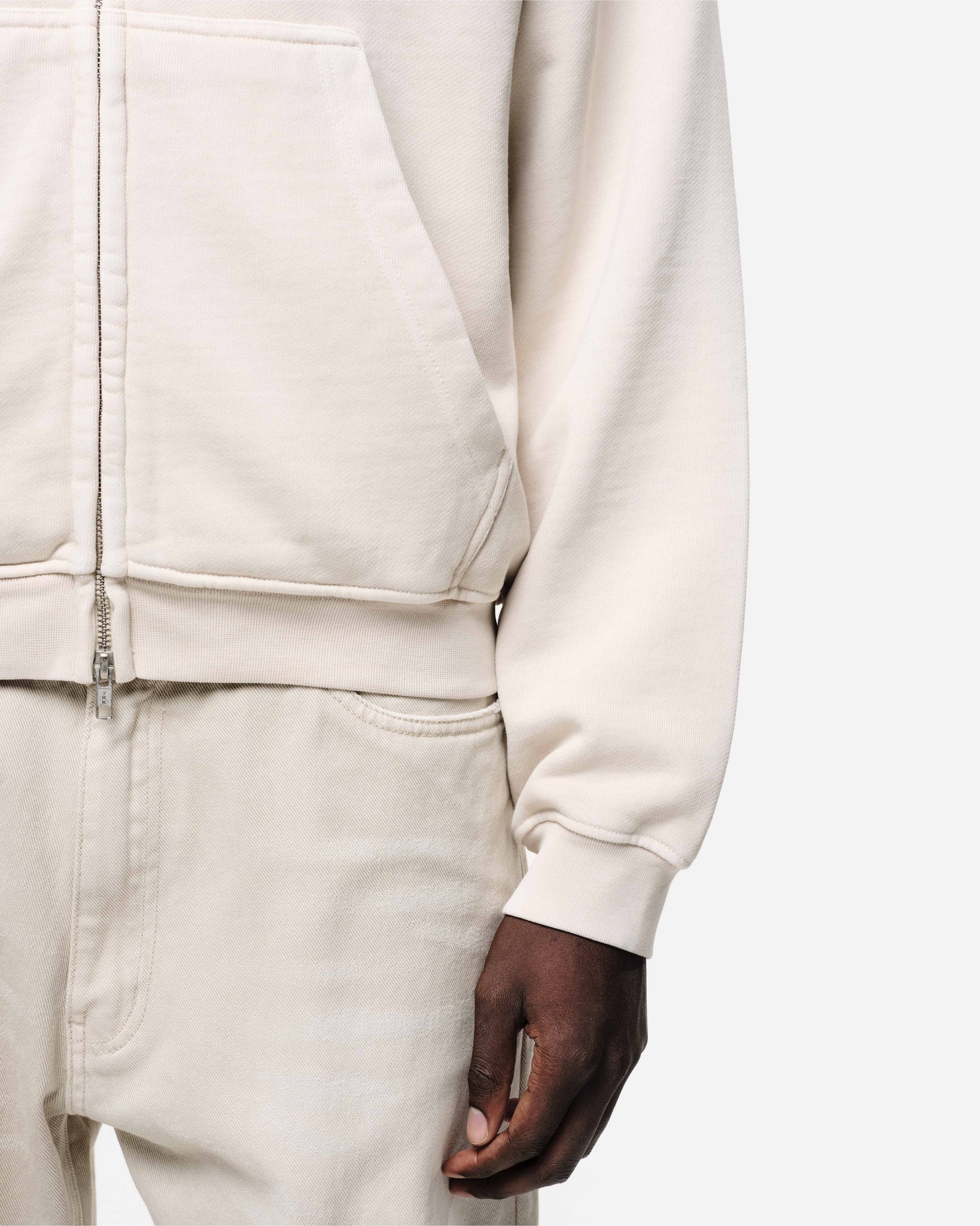 VINTAGE ZIP HOODIE - WASHED BONE from Summit Clothing UK