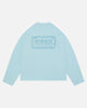 WATERCOLOUR PRINT LONG SLEEVE T-SHIRT - PALE BLUE