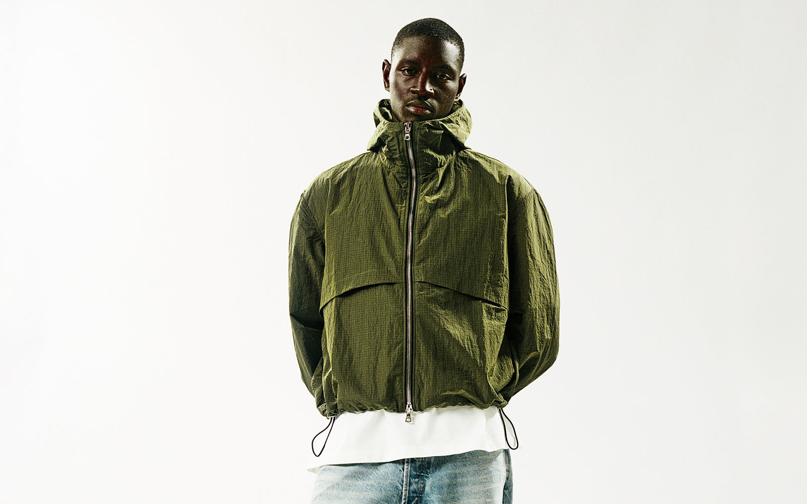 RIPSTOP WINDBREAKER - OLIVE