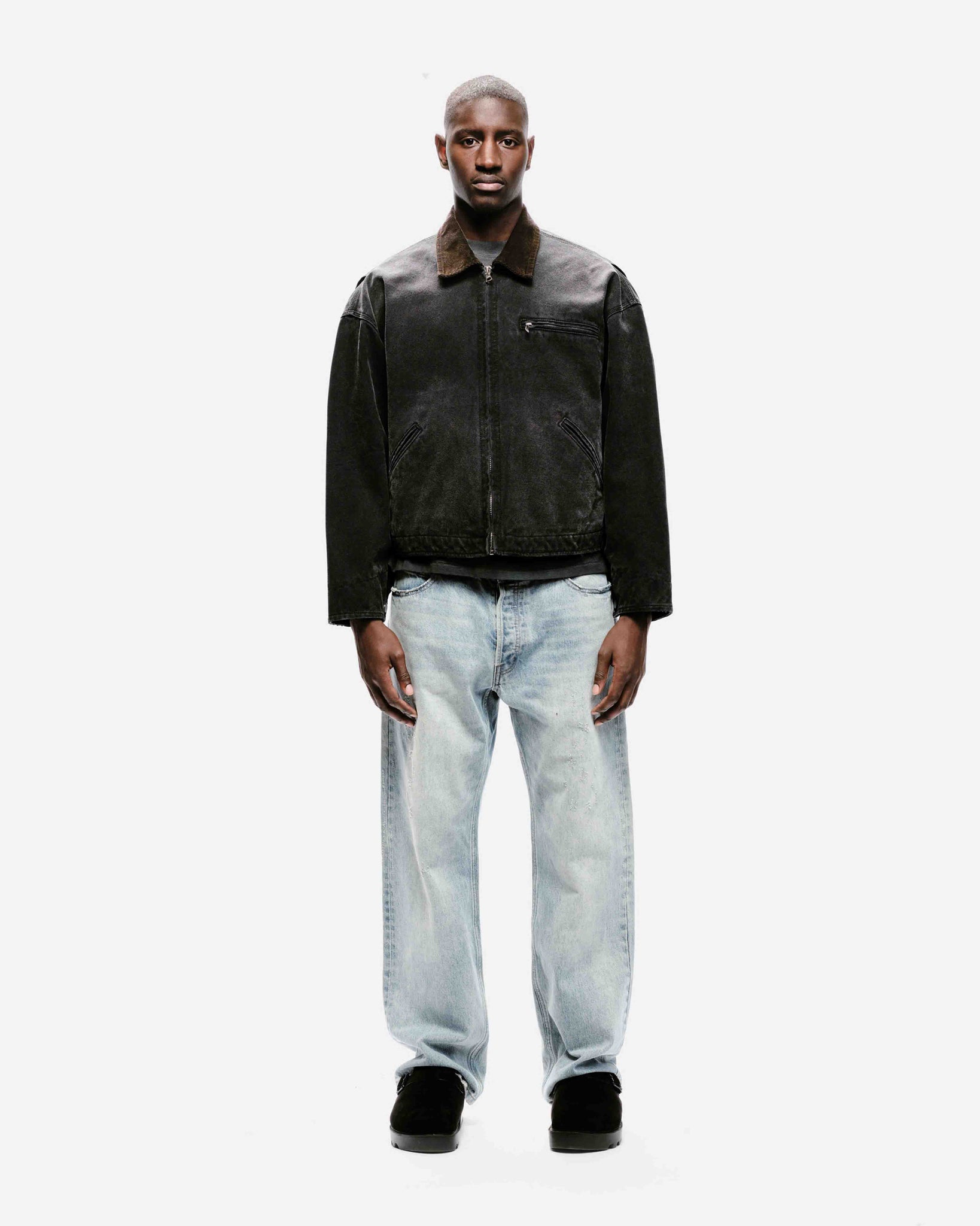 WORKERS JACKET - SUN FADED BLACK from Summit Clothing UK