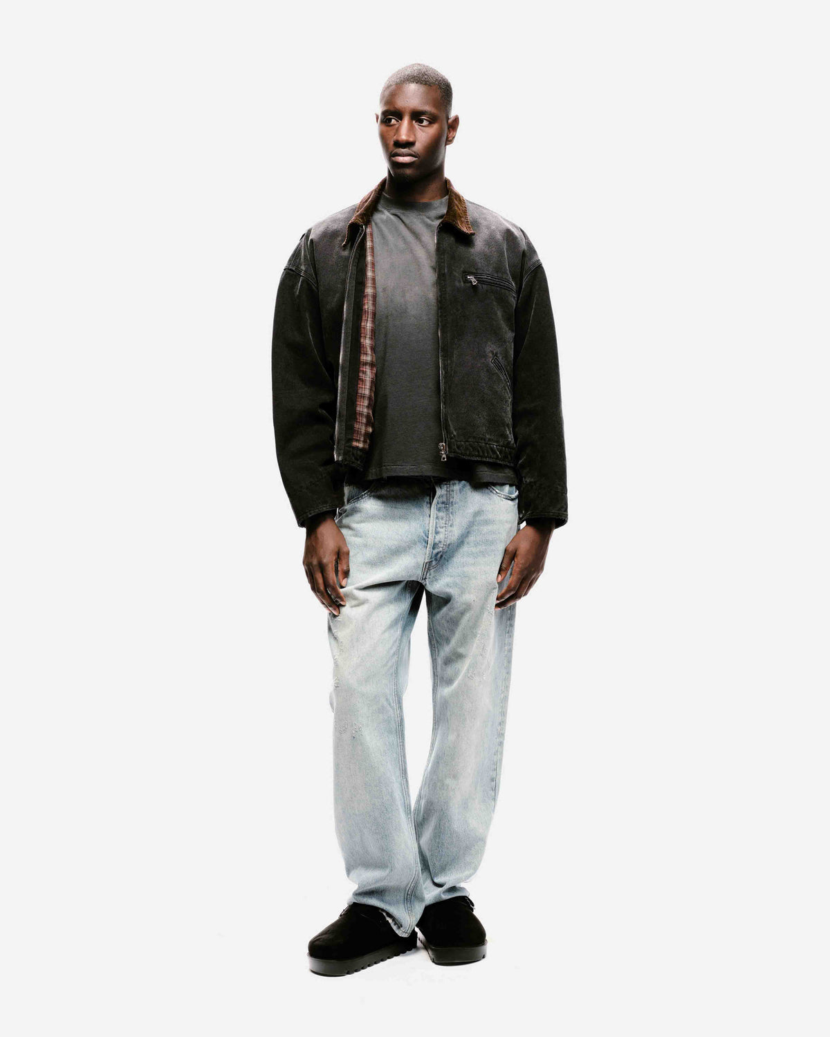 WORKERS JACKET - SUN FADED BLACK from Summit Clothing UK